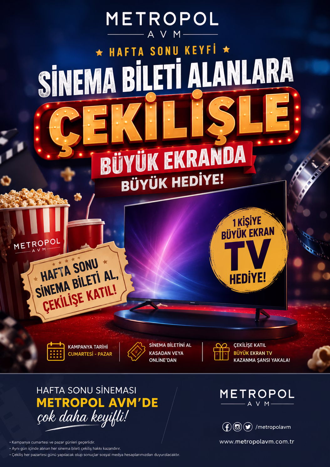 Metropol AVM Sinema Kampanya Afiş Tasarımı